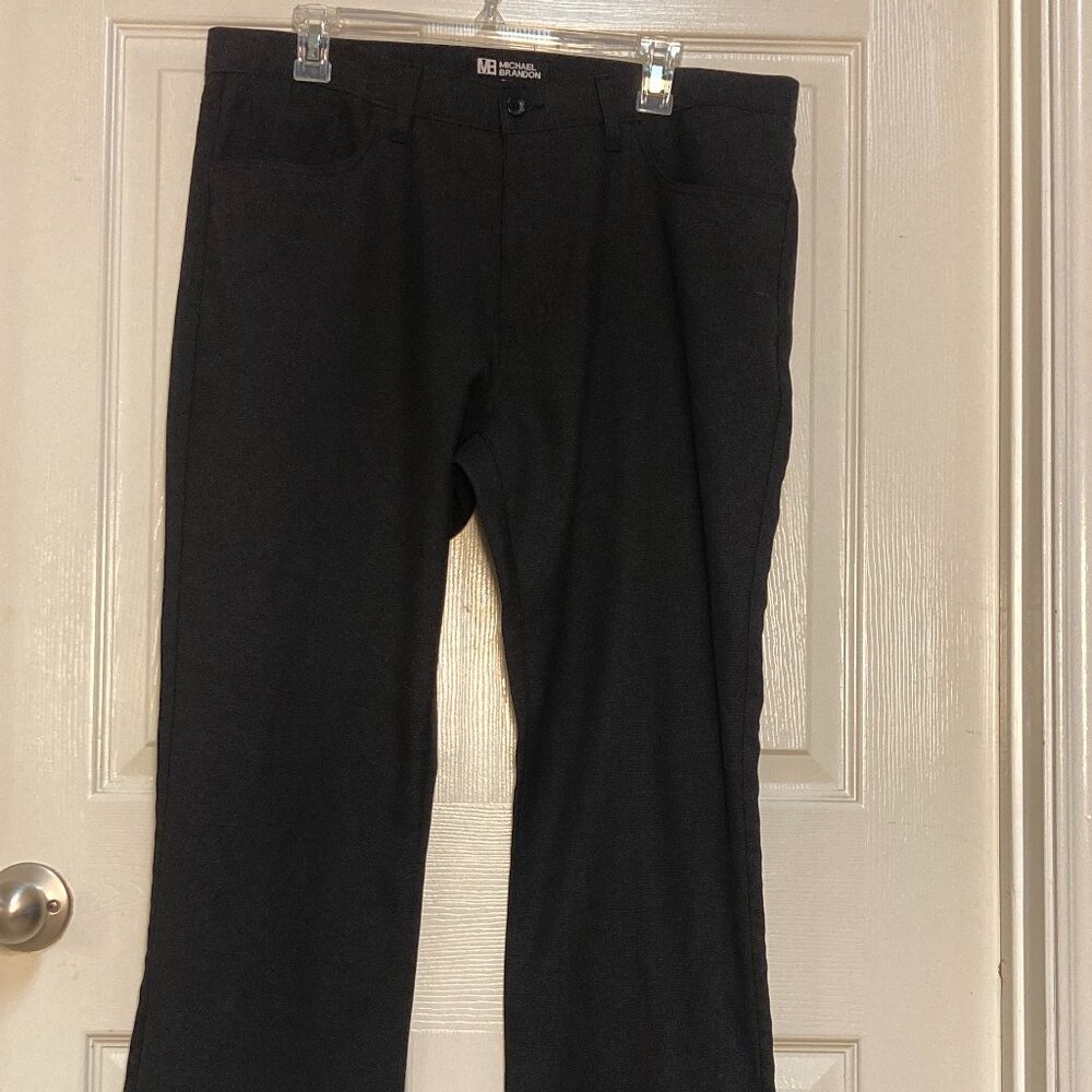 Men's pants by Michael Brandon charcoal black sze 36 x 30